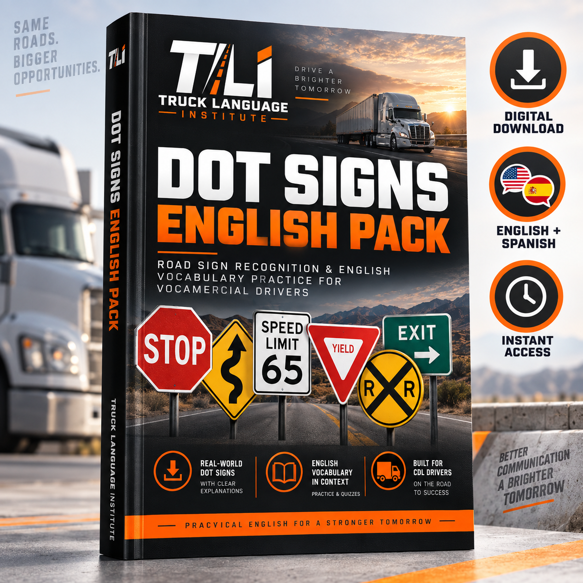 Road Signs English Pack for CDL Drivers